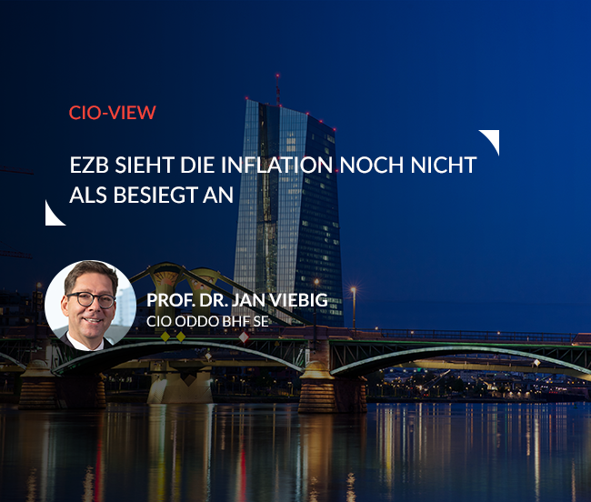 EZB sieht die Inflation noch nicht als besiegt an