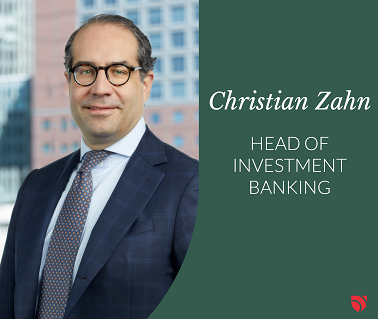 ODDO BHF sets new ambitions in Corporate Finance with the appointment of Christian Zahn  as Head of Investment Banking