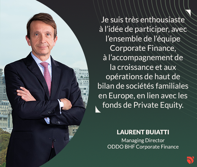 Laurent Buiatti rejoint ODDO BHF Corporate Finance en tant que Managing Director