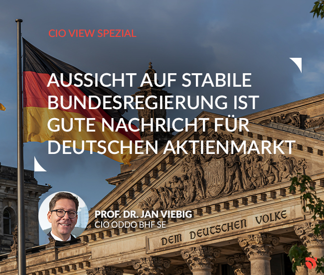 Aussicht auf stabile Bundesregierung ist gute Nachricht für deutschen Aktienmarkt