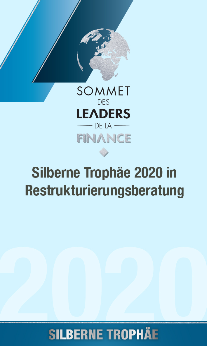 Silberne Trophäe 2020 in Restrukturierungsberatung