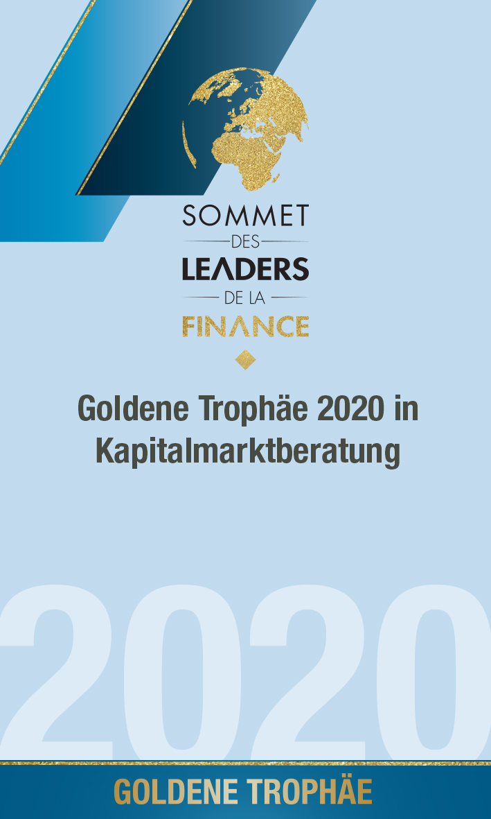 Goldene Trophäe 2020 in Kapitalmarktberatung